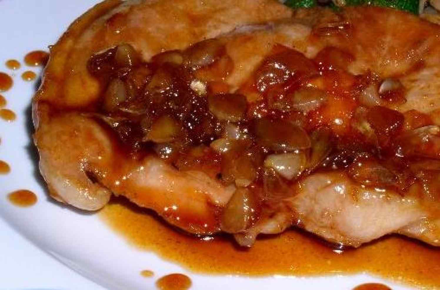 Cerdo a la naranja con miel