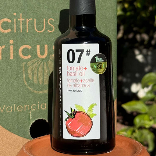 Botella de Aliño de Tomate y Aceite de Albahaca de CitrusRicus