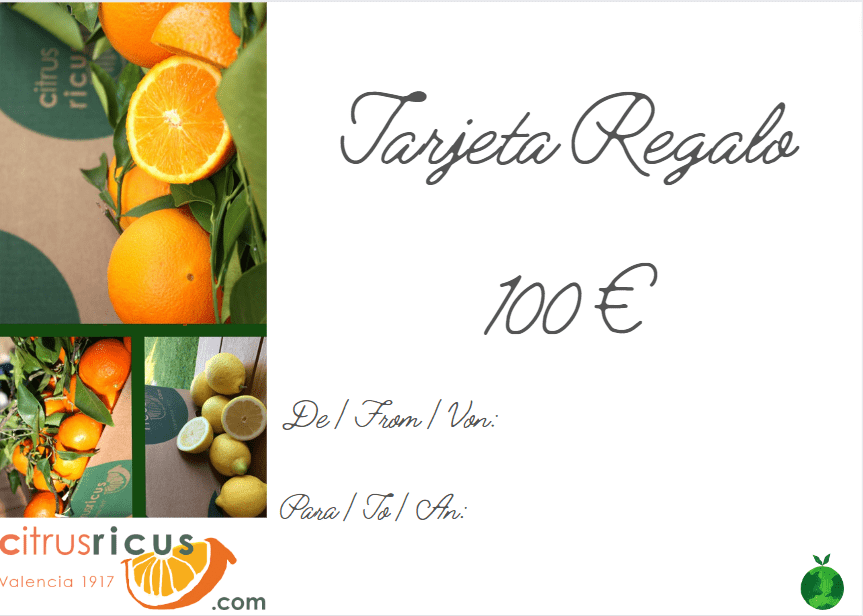 Tarjeta de Regalo de 100 € de CitrusRicus